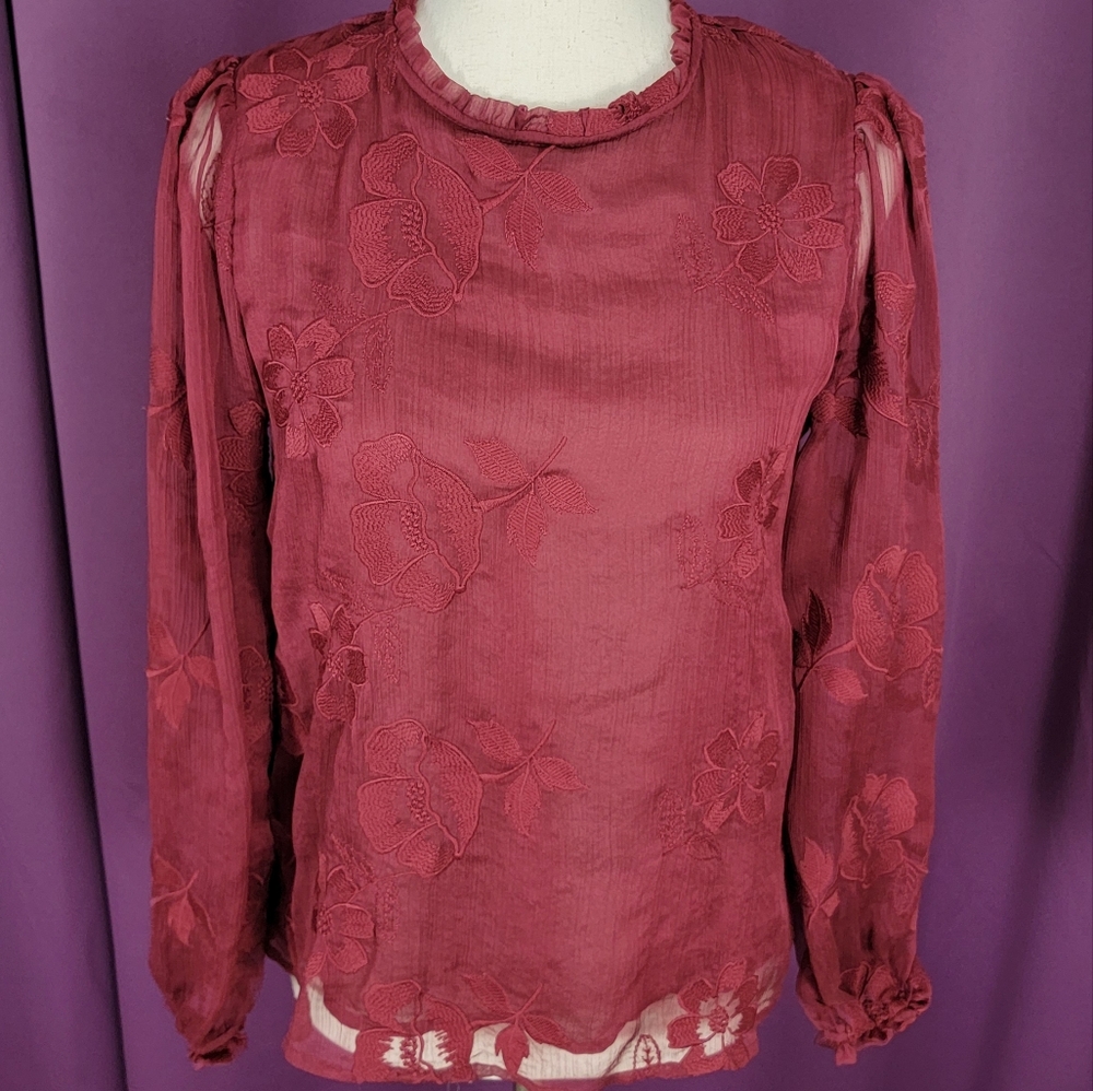 Branded high quality embroided top
